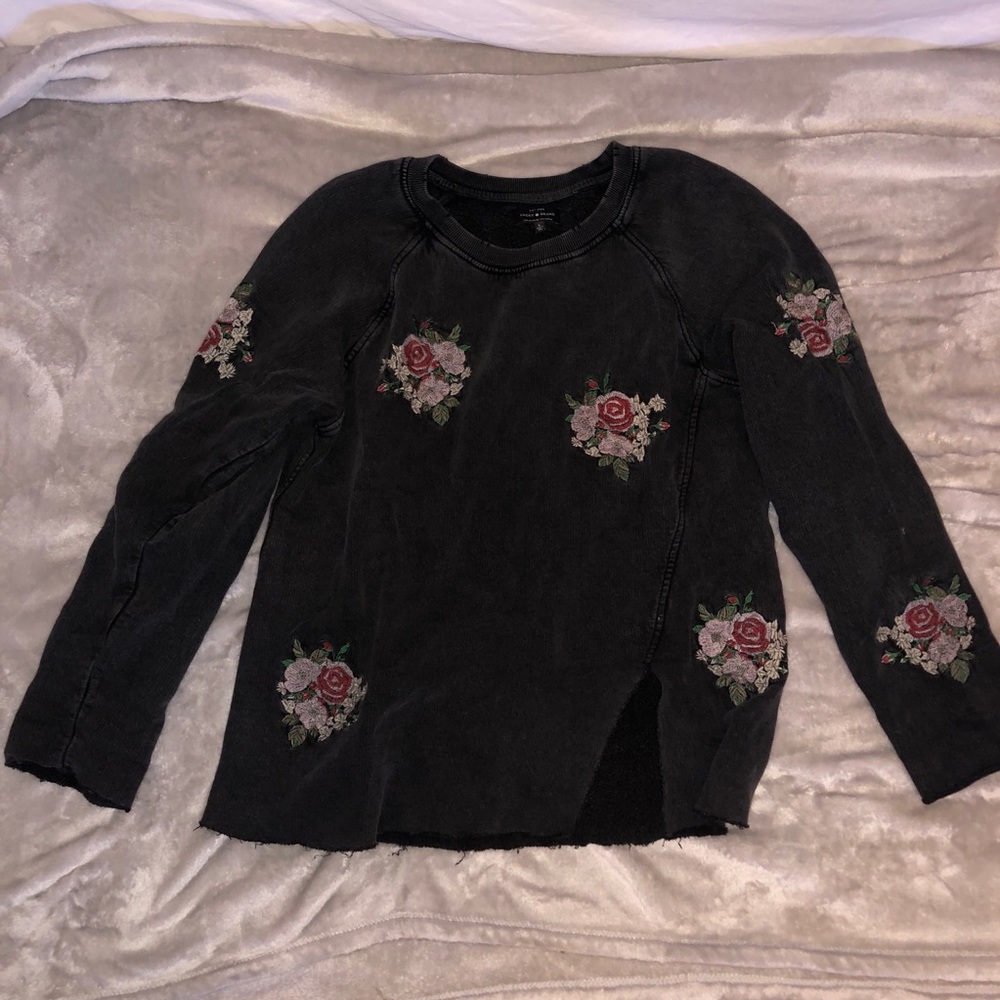 LUCKYBRAND Floral Print Sweatshirt